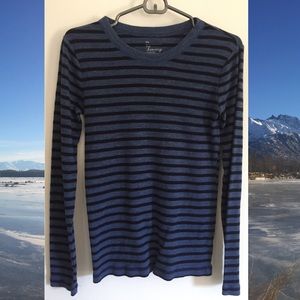 GAP Blue Stripped Long Sleeve Shirt